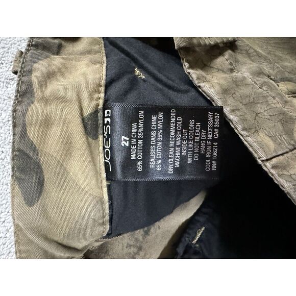 Joe's Jeans Green Camo Utility Skinny Ankle Jeans, Size 27, **1 broken Belt Loop - Picture 6 of 10